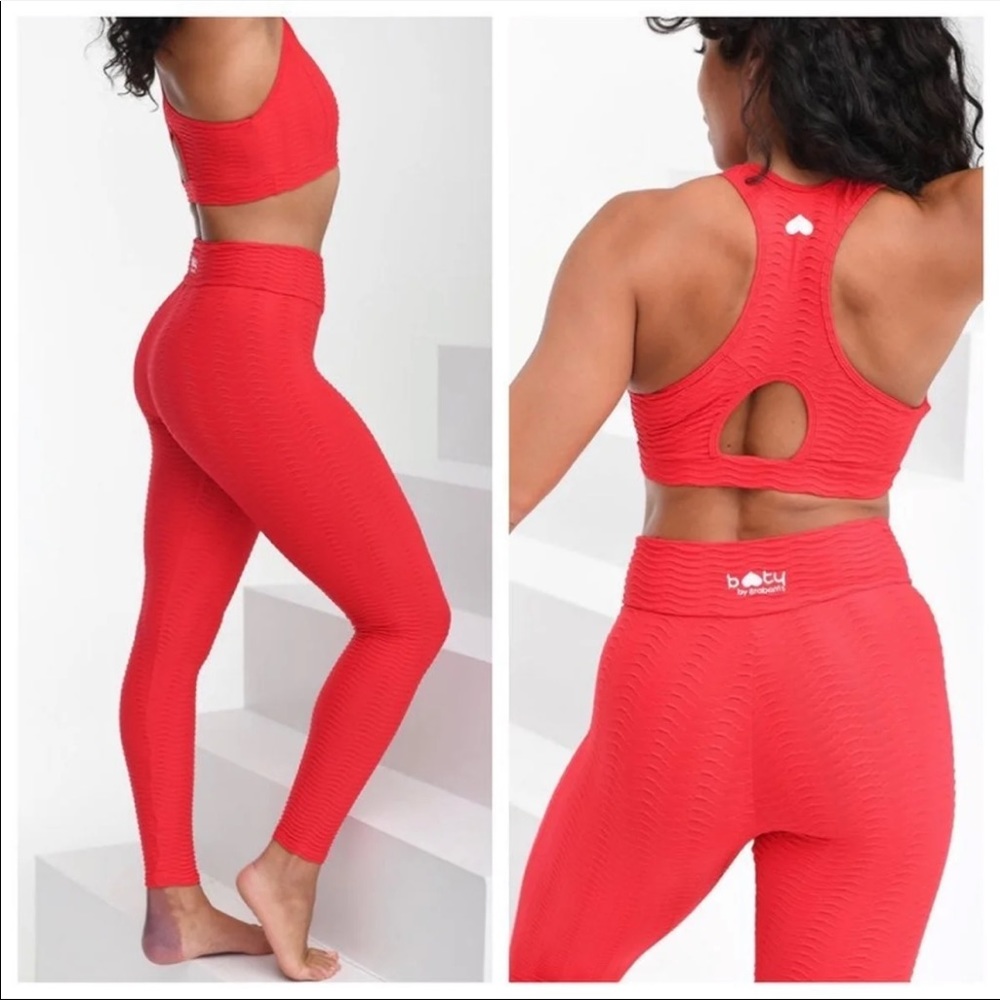 Booty by Brabants croco leggings ankle length/Red